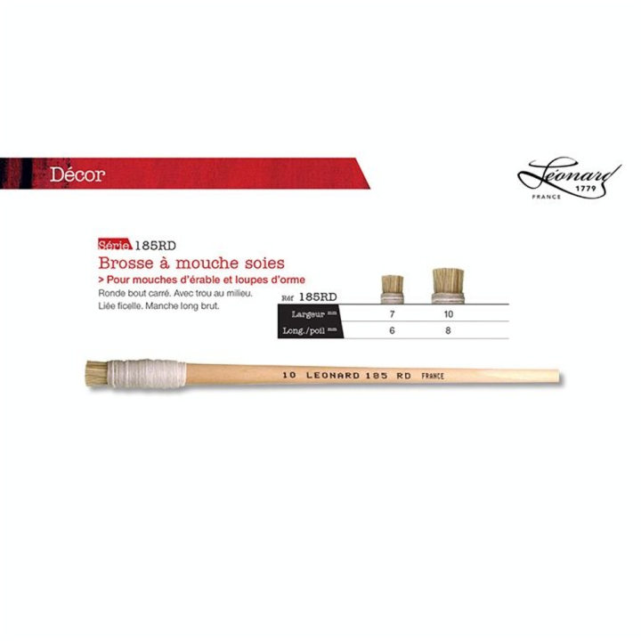Brosse à mouche en soies 185RD - Léonard - Rougier et Plé