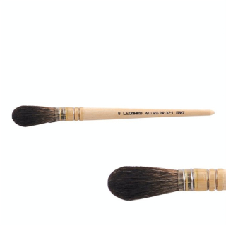 Pinceau mouilleur Rond bout bombé Petit-gris pur 321RB - Léonard - Rougier et Plé