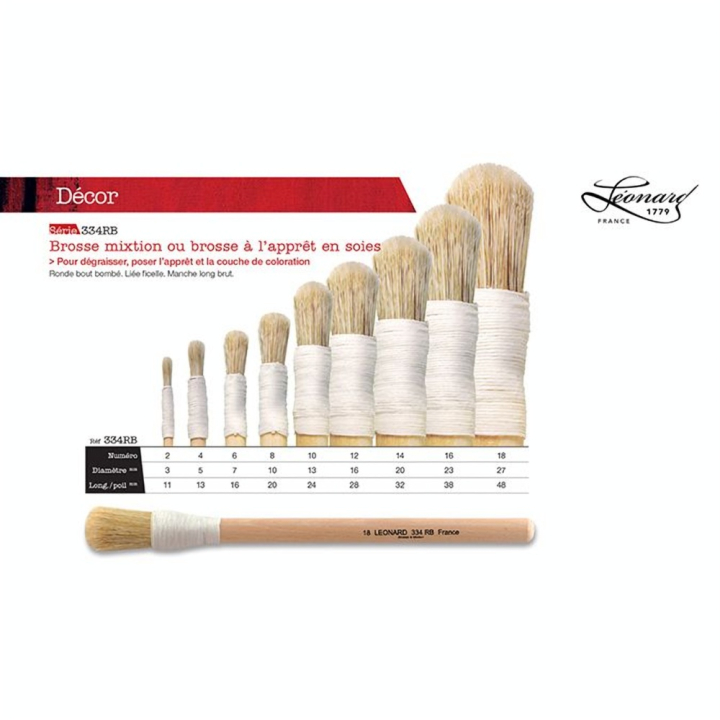 Brosse mixtion Soies 334RB - Léonard - Rougier et Plé