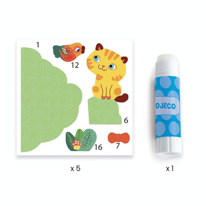Collages des petits Copains au jardin - Djeco - Rougier et Plé