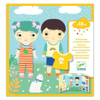 Stickers des petits Les habits - Djeco - Rougier et Plé