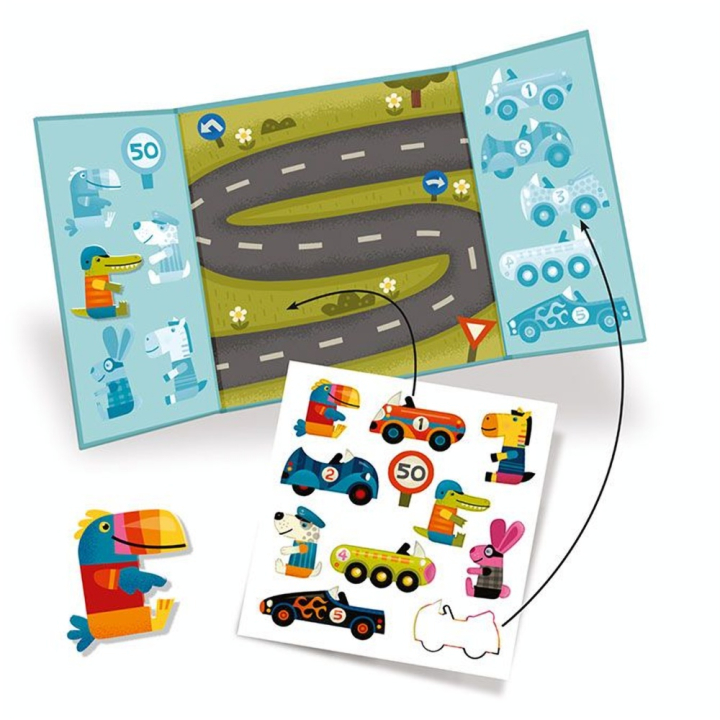 Stickers des petits Les voitures - Djeco - Rougier et Plé