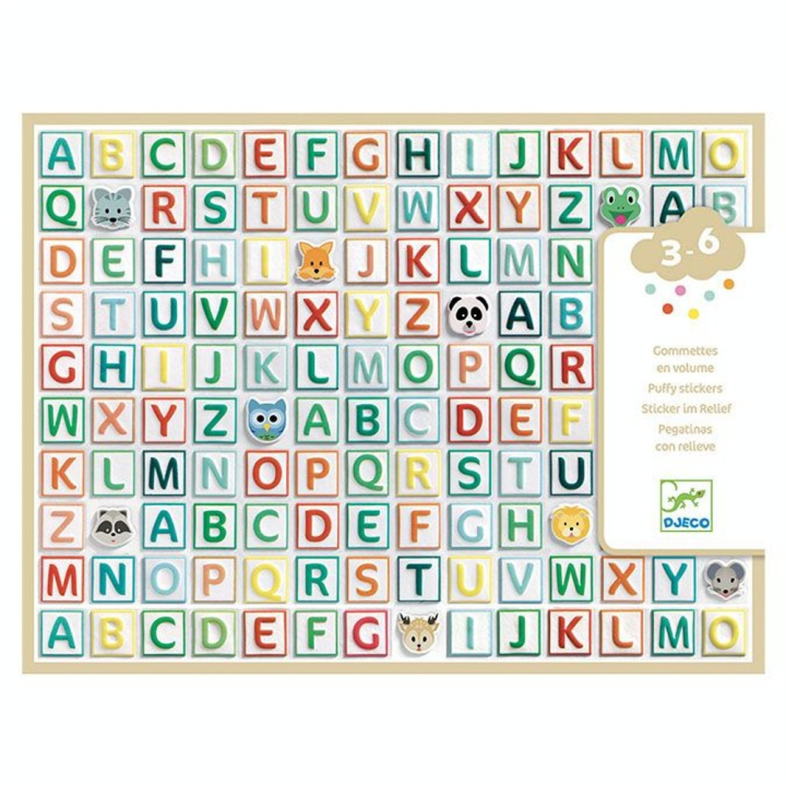 Stickers des petits Gommettes alphabet - Djeco - Rougier et Plé
