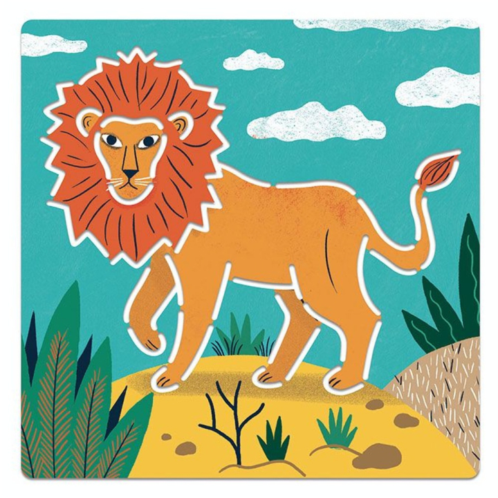 Pochoirs Animaux sauvages - Djeco - Rougier et Plé
