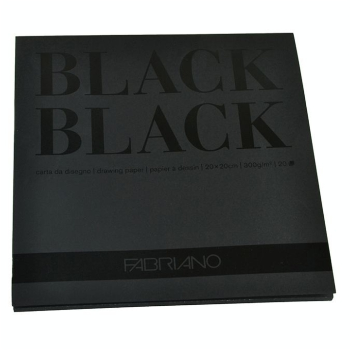 Bloc de papier 300 g/m² Black Black Lisse Ultra noir 20F - Fabriano - Rougier et Plé