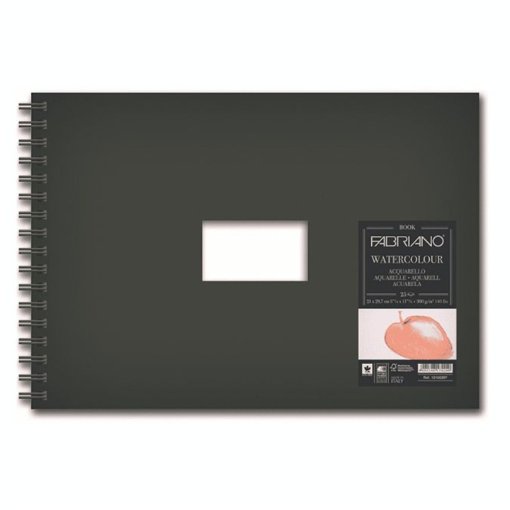 Bloc de papier 300 g/m² Grain Fin Watercolour 15 x 21 cm 25F - Fabriano - Rougier et Plé