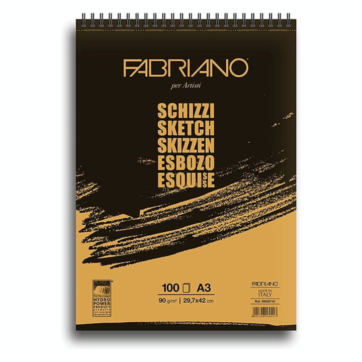 Bloc esquisse 90 g/m/² Schizzi 29,7 x 42 cm 100F - Fabriano - Rougier et Plé