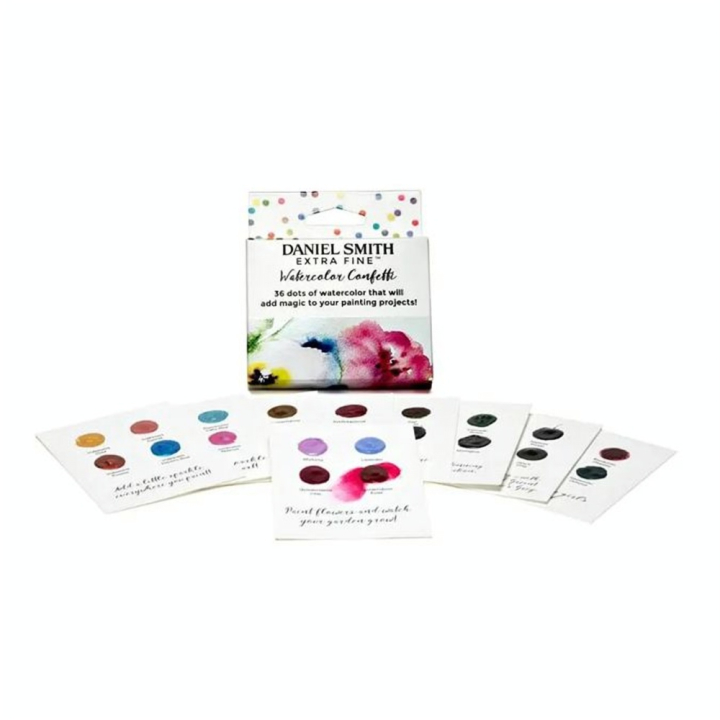 Carte nuancier d'aquarelle Set Confetti - Daniel Smith - Rougier et Plé