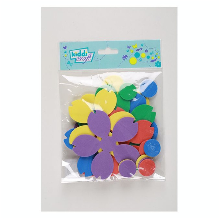 Formes en mousse Maxi fleurs 10 pcs - Kiddi craft - Rougier et Plé