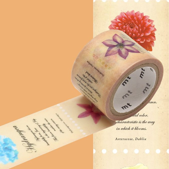 Masking Tape fab Prédécoupé Fleurs 25 mm x 3 m - Masking Tape mt - Rougier et Plé