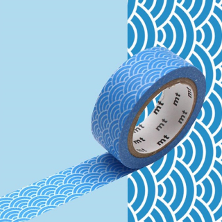 Masking Tape 1P Seigaihamon tsuyukusa 15 mm x 7 m - Masking Tape mt - Rougier et Plé