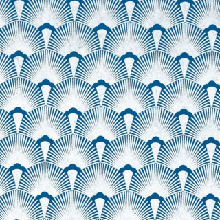 Feuille imprimée 50 x 70 cm Mazurka Bleu et argent 100 g/m² - Papertree - Rougier et Plé