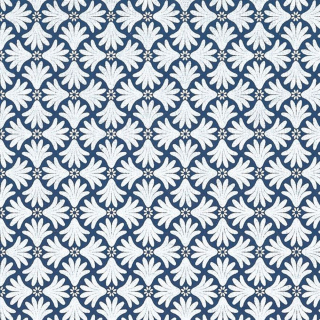 Feuille imprimée 50 x 70 cm Isis Bleu et argent 100 g/m² - Papertree - Rougier et Plé
