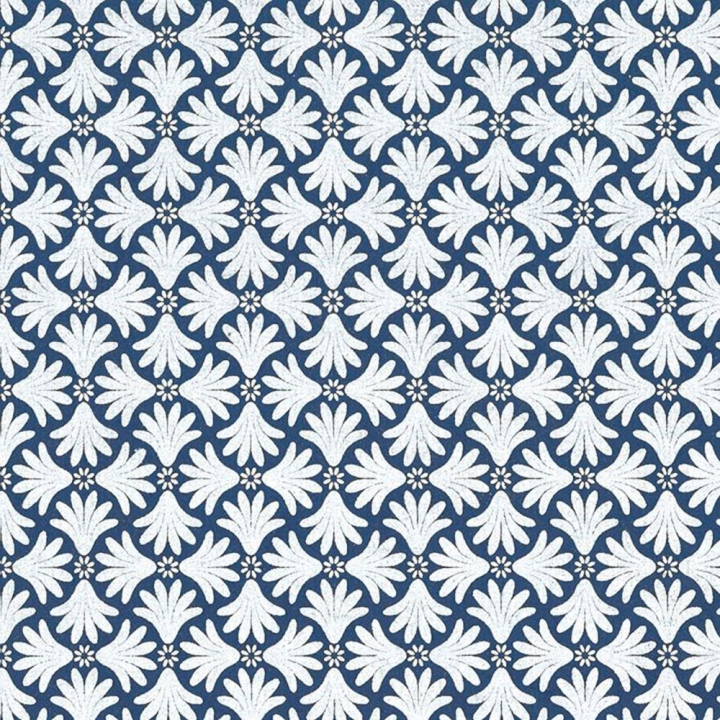 Feuille imprimée 50 x 70 cm Isis Bleu et argent 100 g/m² - Papertree - Rougier et Plé