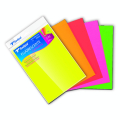 Papier bristol A4 Fluorescent 5 feuilles assorties 250 g/m² - Esprit Papier - Rougier et Plé