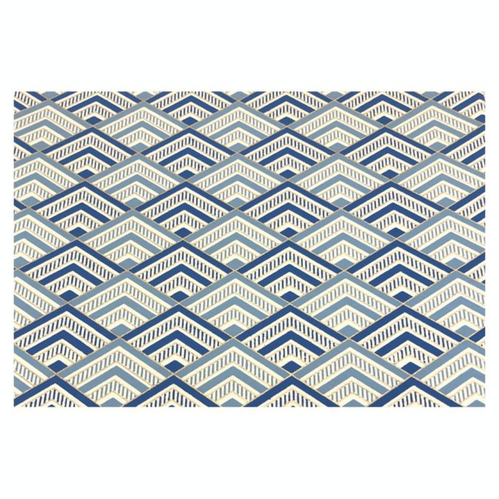 Papier indien 50 x 70 cm 120 g/m² Niche & Bleu - Esprit Papier - Rougier et Plé