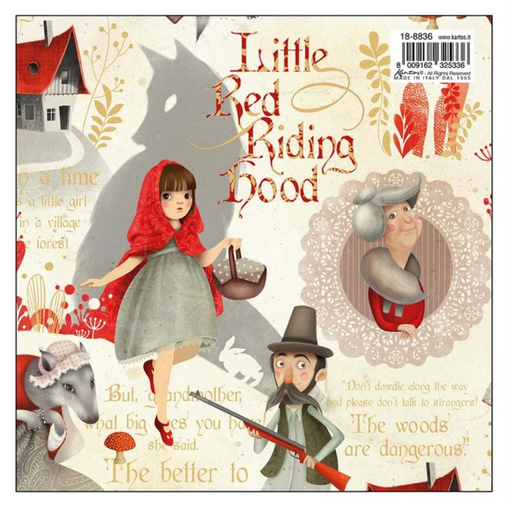 Papier italien 50 x 70 cm 85 g/m² Le Petit Chaperon Rouge - Esprit Papier - Rougier et Plé