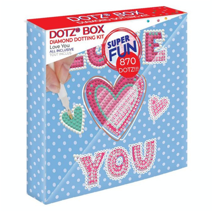 Broderie Diamant kit Dotz Box Enfant débutant Love you - Diamond Dotz - Rougier et Plé