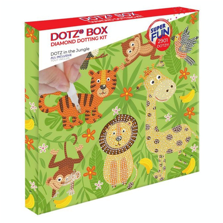 Broderie Diamant kit Dotz Box Enfant débutant Jungle - Diamond Dotz - Rougier et Plé