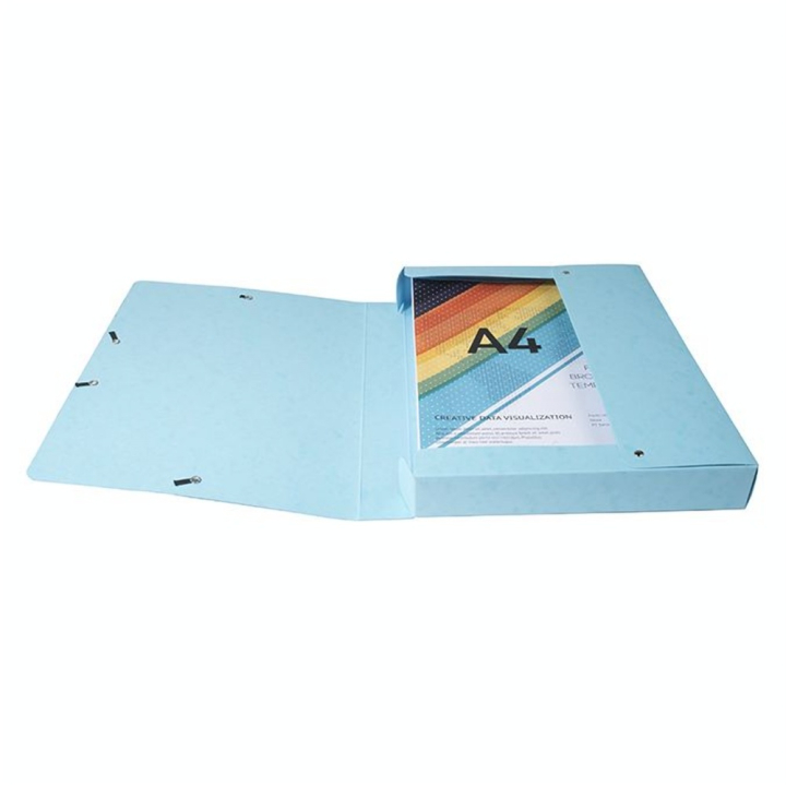 Boite de classement Exabox Dos 40mm carte lustrée Aquarel A4 21 x 29,7 cm - Exacompta - Rougier et Plé
