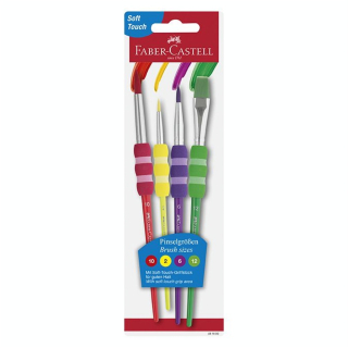 Pinceau Soft touch Set couleur 4 tailles - Faber-Castell - Rougier et Plé
