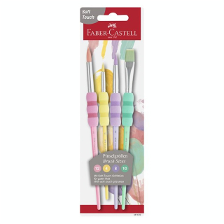 Pinceau soft touch Set pastel 4 tailles - Faber-Castell - Rougier et Plé