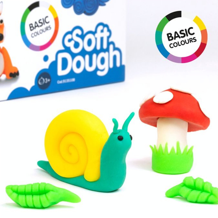 Pâte à modeler souple Glitter Soft Dough 10 pots 85 g - MILAN - Rougier et Plé