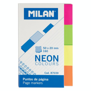 Bloc marque-pages coloris néon 160 pcs - MILAN - Rougier et Plé