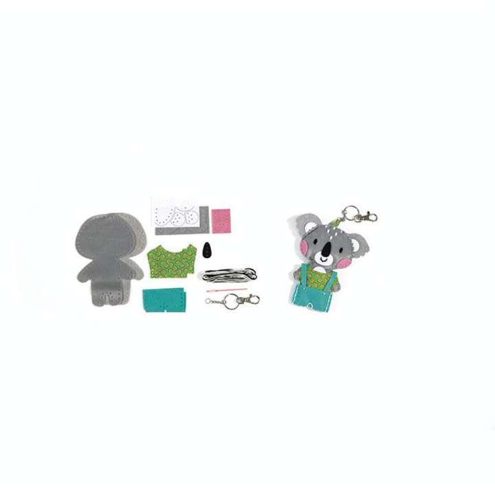 Peluche à coudre Porte-clés Mini Couz'in Riley le Koala - Clairefontaine - Rougier et Plé