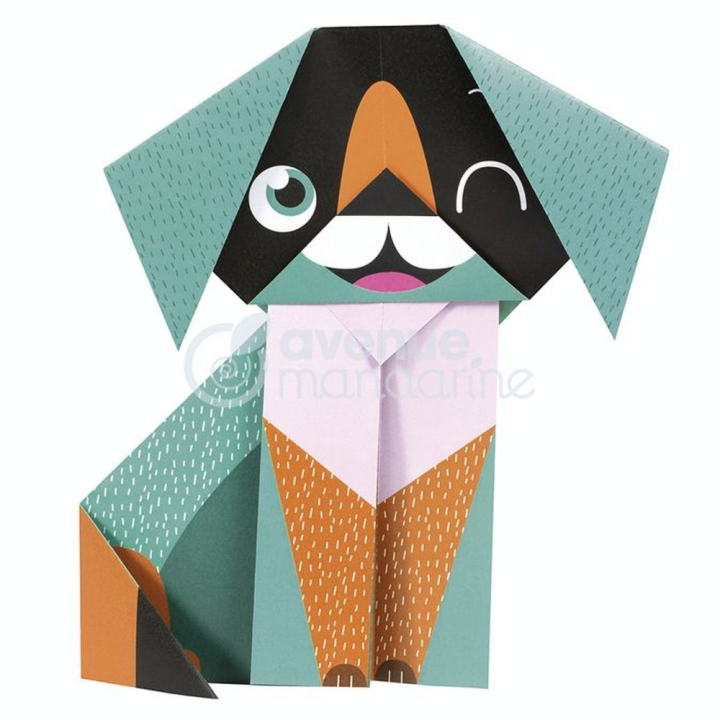 Set My Little Origami Chien 20 feuilles - Avenue Mandarine - Rougier et Plé