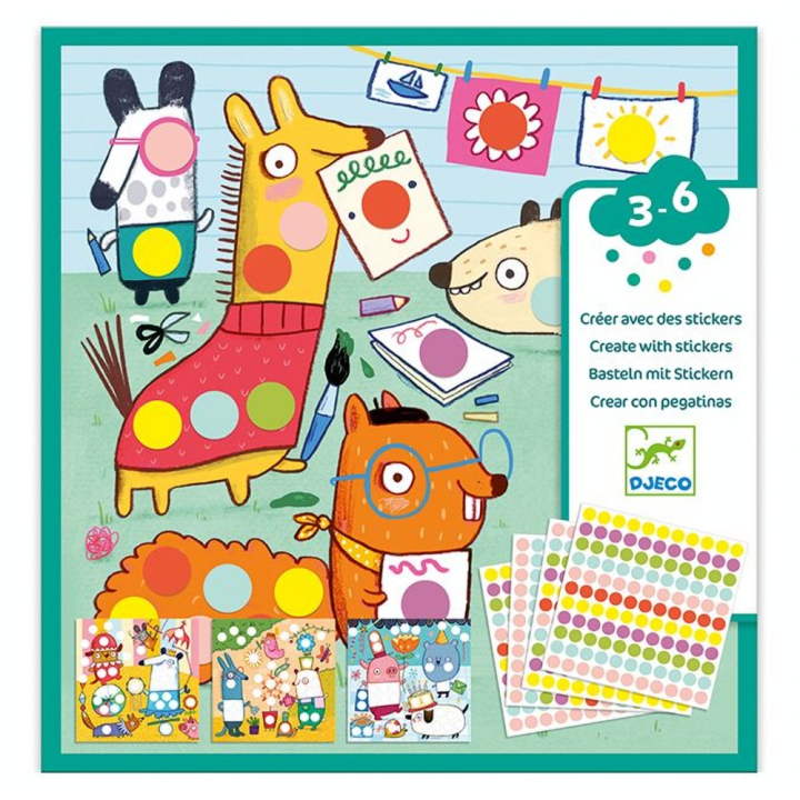 Stickers des petits Avec des gommettes rondes - Djeco - Rougier et Plé