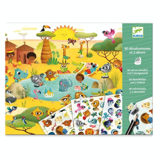 Décalcomanies Savane, désert et pôle nord - Djeco - Rougier et Plé