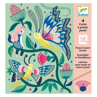 Cartes à gratter Jardin fabuleux - Djeco - Rougier et Plé