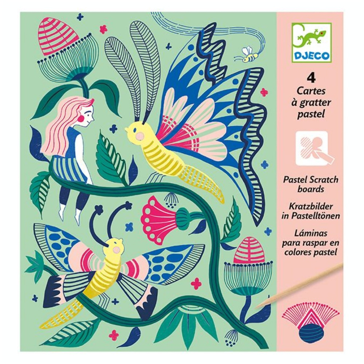 Cartes à gratter Jardin fabuleux - Djeco - Rougier et Plé