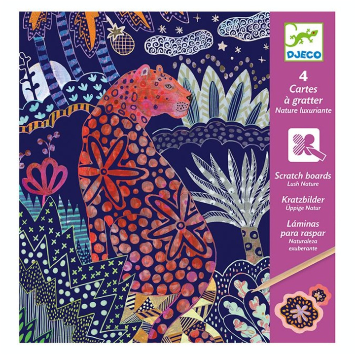 Cartes à gratter Nature luxuriante - Djeco - Rougier et Plé