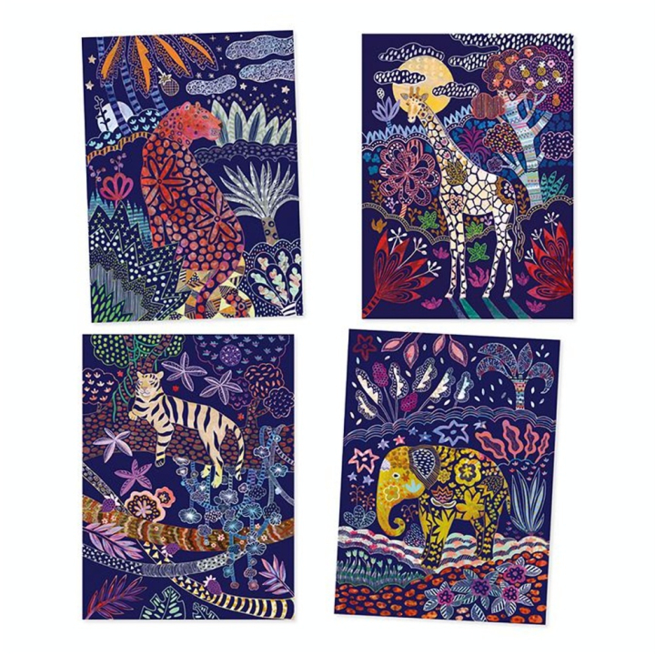 Cartes à gratter Nature luxuriante - Djeco - Rougier et Plé