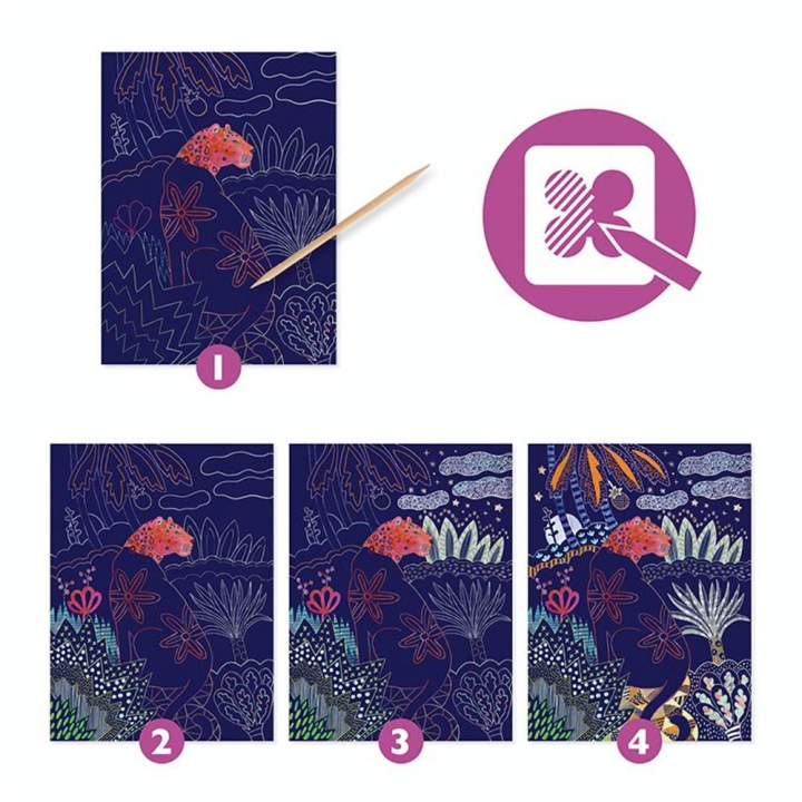Cartes à gratter Nature luxuriante - Djeco - Rougier et Plé