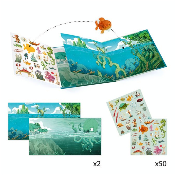 Stickers Les aventures en mer - Djeco - Rougier et Plé