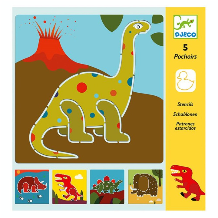 Pochoirs Dinosaures - Djeco - Rougier et Plé