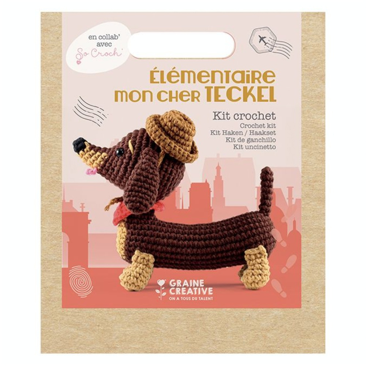 Amigurumi kit animal Teckel - Graine Créative - Rougier et Plé