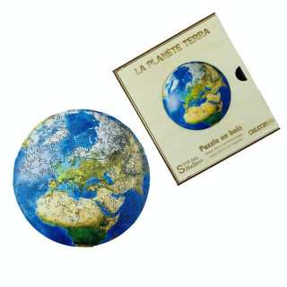 Puzzle en bois La Planète Terra - CREATIF puzzle - Rougier et Plé