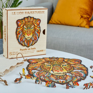 Puzzle en bois Le Lion Majestueux - CREATIF puzzle - Rougier et Plé