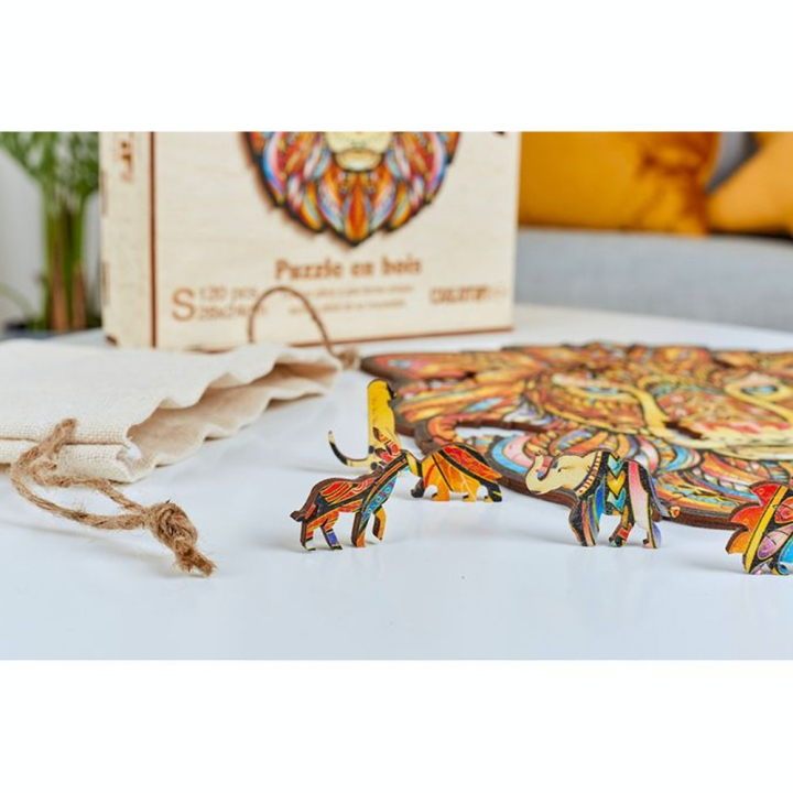 Puzzle en bois Le Lion Majestueux - CREATIF puzzle - Rougier et Plé