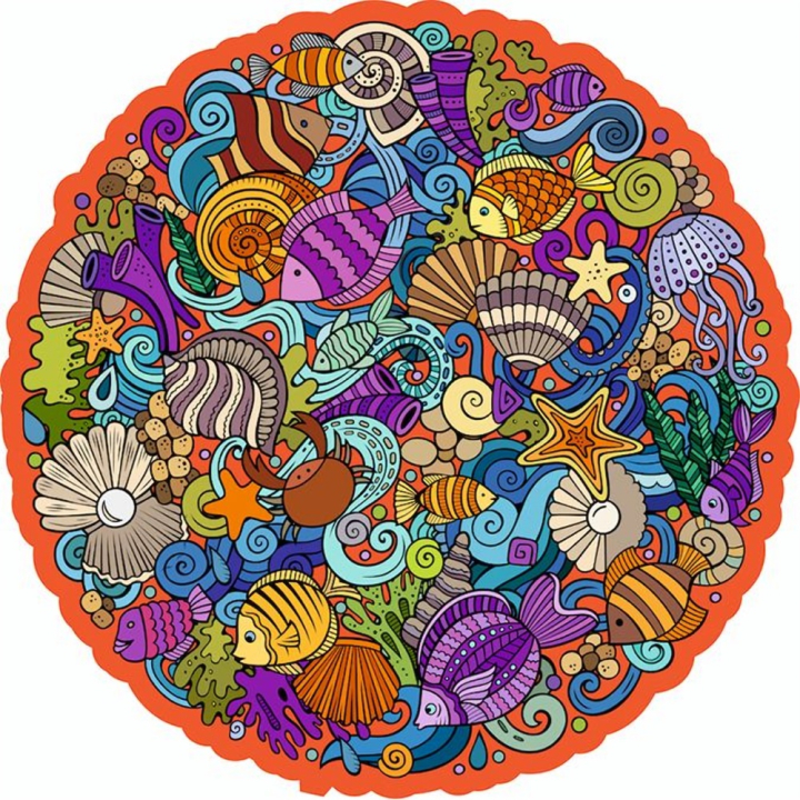 Puzzle en bois La planète Marina - CREATIF puzzle - Rougier et Plé