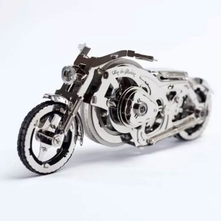 Puzzle 3D mécanique en métal Chrome Rider - Time For Machine - Rougier et Plé