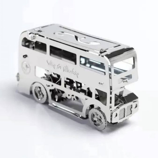 Puzzle 3D mécanique en métal Cute Double Decker - Time For Machine - Rougier et Plé