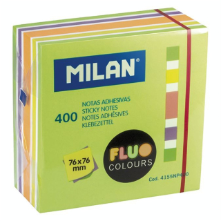 Bloc-notes adhésives fluo rose 76 x 76 mm 400 pcs - MILAN - Rougier et Plé