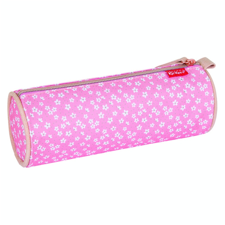 Trousse ronde Fleurs roses - Editions Oberthur - Rougier et Plé