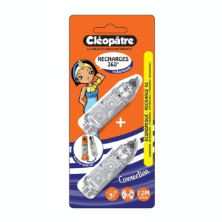 Recharge pour Correcteur blanc Effac'Encre 360° tête rotative 2 pcs - Cléopatre - Rougier et Plé
