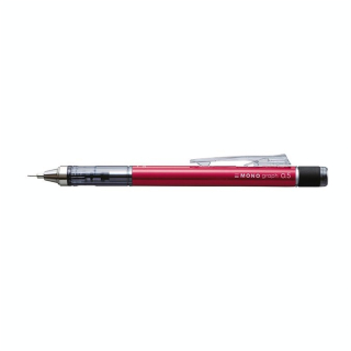 Porte-mine MONO Graph 0.5 mm Mécanisme à secouer Shake Rouge - Tombow - Rougier et Plé